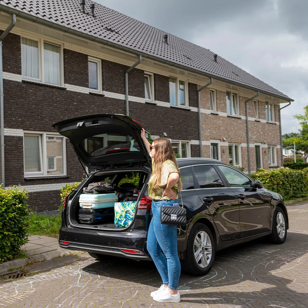 in de lente op vakantie met autohopper